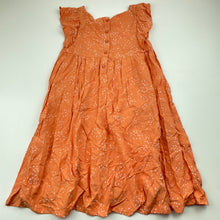 Load image into Gallery viewer, Girls Anko, orange lightweight casual dress, EUC, size 6, L: 60cm