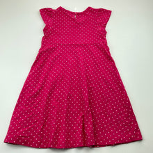 Load image into Gallery viewer, Girls Target, pink &amp; white spot cotton dress, FUC, size 4, L: 56cm