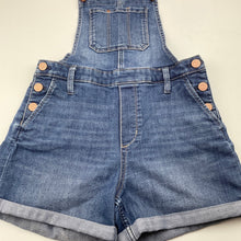 Load image into Gallery viewer, Girls H&amp;M, stretch denim overalls / shortalls, EUC, size 11,  