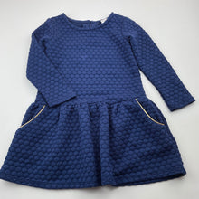 Load image into Gallery viewer, Girls Target, soft feel casual long sleeve dress, EUC, size 3, L: 49cm