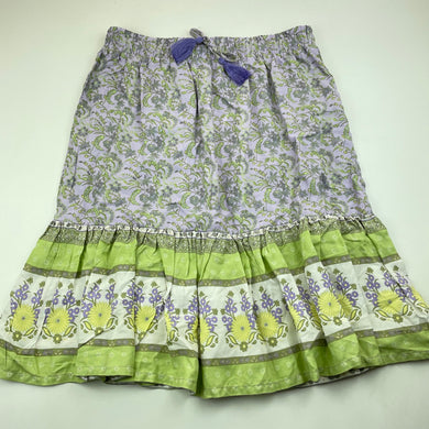 Girls Mango, lightweight floral skirt, elasticated, L: 51cm, EUC, size 14,  
