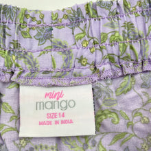Load image into Gallery viewer, Girls Mango, lightweight floral skirt, elasticated, L: 51cm, EUC, size 14,  