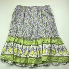 Load image into Gallery viewer, Girls Mango, lightweight floral skirt, elasticated, L: 51cm, EUC, size 14,  