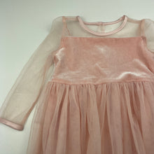 Load image into Gallery viewer, Girls Bardot Junior, lined velvet &amp; tulle party dress, GUC, size 1, L: 41cm