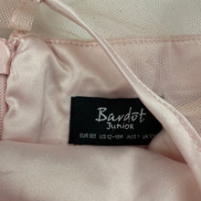 Load image into Gallery viewer, Girls Bardot Junior, lined velvet &amp; tulle party dress, GUC, size 1, L: 41cm