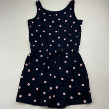 Load image into Gallery viewer, Girls Target, navy cotton summer playsuit, EUC, size 7,  