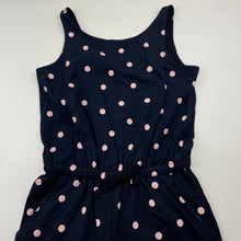 Load image into Gallery viewer, Girls Target, navy cotton summer playsuit, EUC, size 7,  