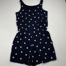 Load image into Gallery viewer, Girls Target, navy cotton summer playsuit, EUC, size 7,  