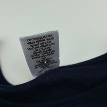 Load image into Gallery viewer, Girls Target, navy stretchy long sleeve dress, EUC, size 7, L: 68cm