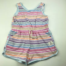 Load image into Gallery viewer, Girls Cotton On, striped cotton summer playsuit, EUC, size 6,  
