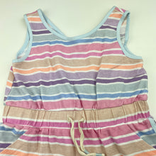 Load image into Gallery viewer, Girls Cotton On, striped cotton summer playsuit, EUC, size 6,  