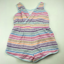 Load image into Gallery viewer, Girls Cotton On, striped cotton summer playsuit, EUC, size 6,  