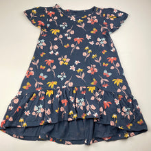 Load image into Gallery viewer, Girls Anko, floral cotton casual dress, EUC, size 6, L: 52cm at front