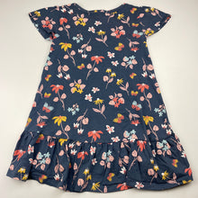 Load image into Gallery viewer, Girls Anko, floral cotton casual dress, EUC, size 6, L: 52cm at front
