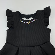 Load image into Gallery viewer, Girls Ollie's Place, black party / formal dress, EUC, size 4, L: 56cm