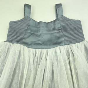 Girls Bardot Junior, lined tulle party dress, FUC, size 2, L: 46cm