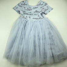 Load image into Gallery viewer, Girls Cotton On, tulle party dress, unicorns, GUC, size 6, L: 63cm
