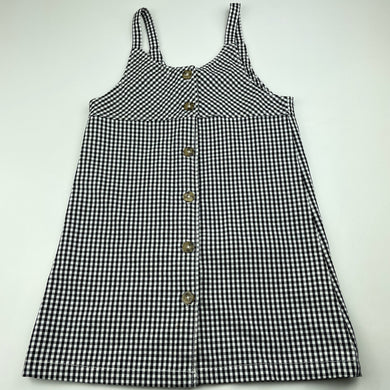 Girls Cotton On, black & white check casual dress, EUC, size 4, L: 56cm