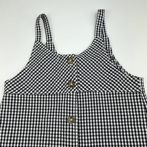 Girls Cotton On, black & white check casual dress, EUC, size 4, L: 56cm