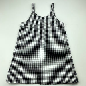 Girls Cotton On, black & white check casual dress, EUC, size 4, L: 56cm