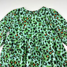 Load image into Gallery viewer, Girls Mango, stretchy long sleeve animal print dress, EUC, size 4, L: 53cm