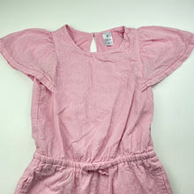 Load image into Gallery viewer, Girls Target, lined pink cotton playsuit, GUC, size 7,  