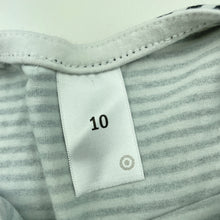 Load image into Gallery viewer, Girls Target, stretchy black &amp; white stripe casual dress, GUC, size 10, L: 70cm