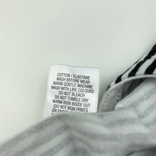 Load image into Gallery viewer, Girls Target, stretchy black &amp; white stripe casual dress, GUC, size 10, L: 70cm
