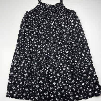 Girls Target, floral viscose/linen summer dress, EUC, size 12, L: 76cm