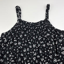 Load image into Gallery viewer, Girls Target, floral viscose/linen summer dress, EUC, size 12, L: 76cm