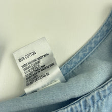 Load image into Gallery viewer, Girls Anko, chambray cotton ruffle jumpsuit, EUC, size 7,  