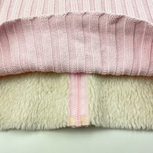 Load image into Gallery viewer, Girls Guess, knitted cotton and faux suede sweater / jacket, FUC, size 6,  