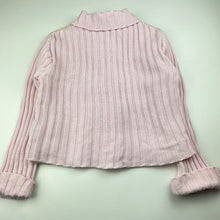 Load image into Gallery viewer, Girls Guess, knitted cotton and faux suede sweater / jacket, FUC, size 6,  
