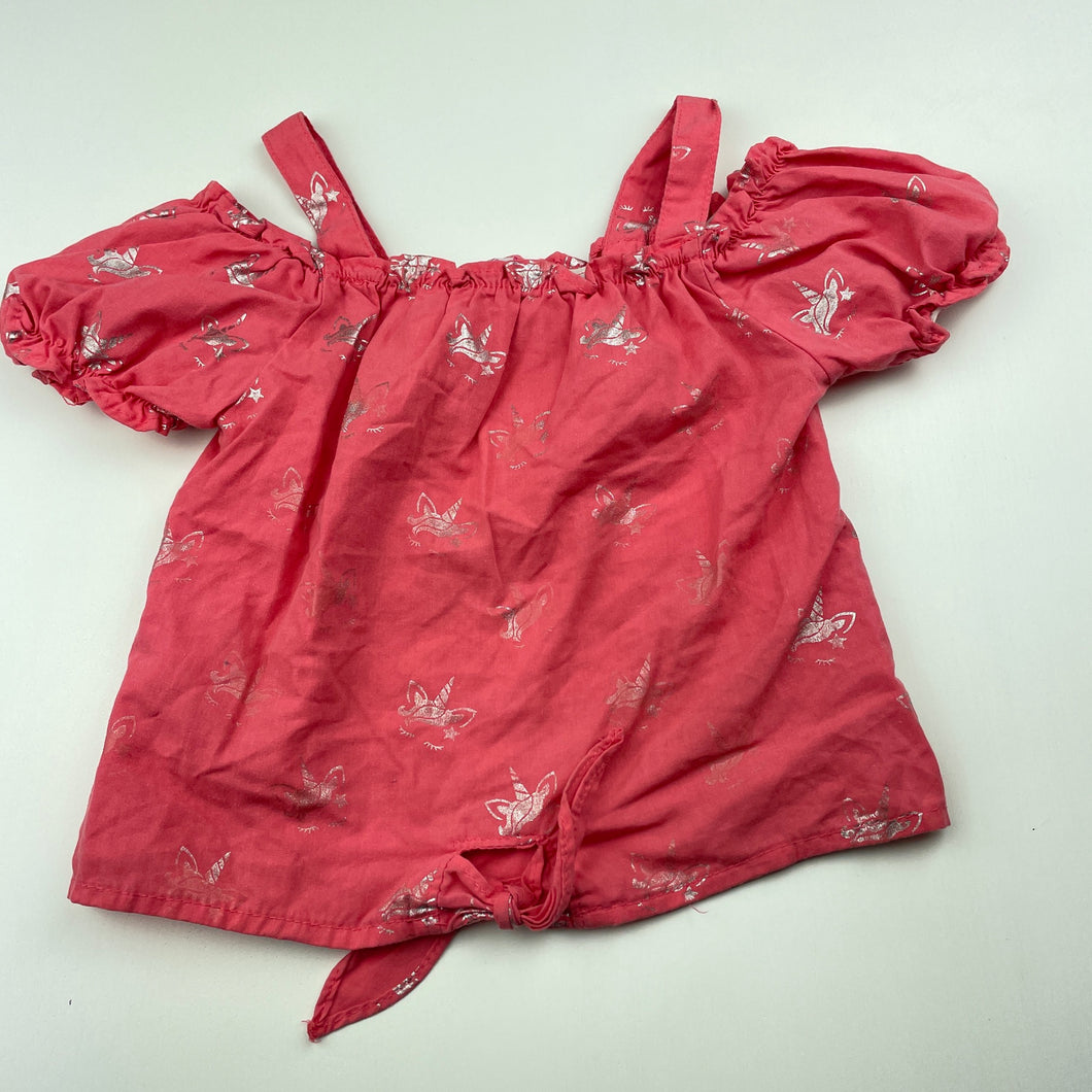 Girls Penelope Mack, lightweight tie front summer top, FUC, size 4,  