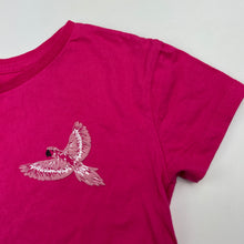 Load image into Gallery viewer, Girls Anko, pink cotton t-shirt / top, bird, GUC, size 7,  