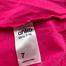 Load image into Gallery viewer, Girls Anko, pink cotton t-shirt / top, bird, GUC, size 7,  