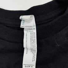 Load image into Gallery viewer, unisex Rabbit Skins, black cotton t-shirt / top, GUC, size 4,  