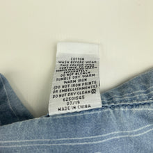 Load image into Gallery viewer, Girls Target, chambray cotton tie front shirt / top, GUC, size 12,  