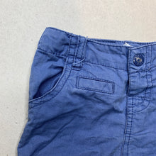 Load image into Gallery viewer, Boys Target, blue cotton shorts, adjustable, FUC, size 000,  