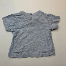 Load image into Gallery viewer, Boys Baby Berry, grey marle t-shirt / top, FUC, size 000,  