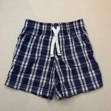 Load image into Gallery viewer, Boys Carters, checked lightweight cotton shorts, elasticated, EUC, size 3,  