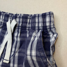 Load image into Gallery viewer, Boys Carters, checked lightweight cotton shorts, elasticated, EUC, size 3,  