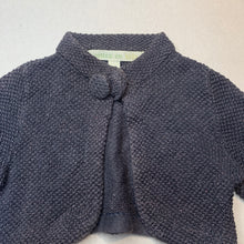 Load image into Gallery viewer, Girls Cotton On, grey metallic knitted bolero cardigan, FUC, size 1-2,  