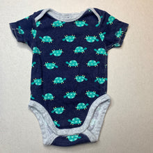 Load image into Gallery viewer, unisex Dymples, cotton bodysuit / romper, tortoises, FUC, size 000,  