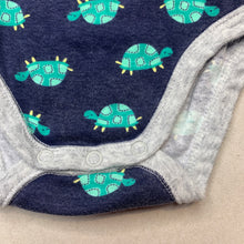 Load image into Gallery viewer, unisex Dymples, cotton bodysuit / romper, tortoises, FUC, size 000,  