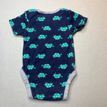 Load image into Gallery viewer, unisex Dymples, cotton bodysuit / romper, tortoises, FUC, size 000,  