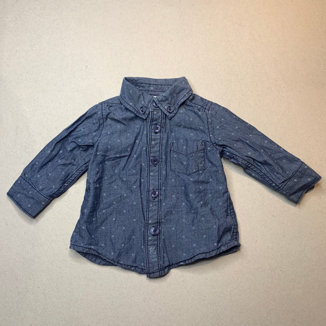 Boys Target, cotton long sleeve shirt, EUC, size 00,  