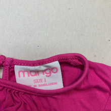 Load image into Gallery viewer, Girls Mango, pink cotton long sleeve top, GUC, size 1,  