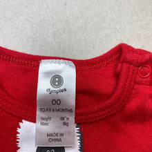 Load image into Gallery viewer, unisex Dymples, cotton Christmas romper, EUC, size 00,  