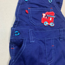 Load image into Gallery viewer, Boys Blue Sky, lightweight cotton overalls / dungarees, GUC, size 0,  
